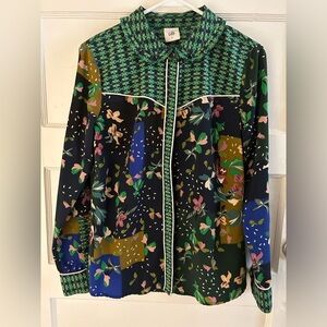 Cabi Western cut long sleeve top